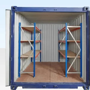 Adjustable, Heavy Duty Three Tier Container Racking (Single Bay)